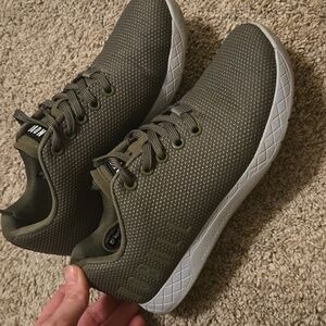 No Bull Army Green Trainers